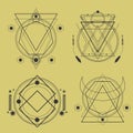 sacred geometry pack Royalty Free Stock Photo