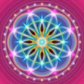 Sacred Geometry Flower Royalty Free Stock Photo