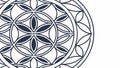 Sacred Geometry Flower of Life Pattern, vector design Generative AI Royalty Free Stock Photo