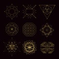 Sacred geometry forms Royalty Free Stock Photo