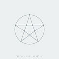 Sacred geometry, pentagram spiritual symbol