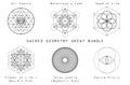 Sacred Geometry Set Royalty Free Stock Photo