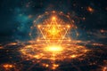 Sacred geometry. Symbol of alchemy, religion and spirituality