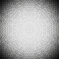 Sacred geometry, triangle design gray background. Abstract vector illustration
