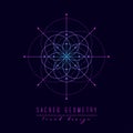 Sacred geometry vector design elements.