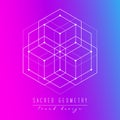 Sacred geometry vector design elements.