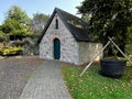 Sacred Heart Folk Centre and famine pot, Clones, Ireland Royalty Free Stock Photo