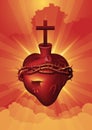 Sacred Heart Jesus Christ Royalty Free Stock Photo