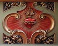 Sacred Heart of Jesus detail of altar in the Basilica of the Sacred Heart of Jesus in Zagreb Royalty Free Stock Photo