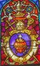 Sacred Heart Jesus Stained Glass Cathedral Saint Augustine Florida Royalty Free Stock Photo