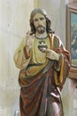 Sacred Heart of Jesus statue at the Church of the Visitation of the Blessed Virgin Mary in Gornji Draganec, Croatia