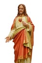 Sacred Heart of Jesus statue isolated Royalty Free Stock Photo