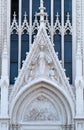 Sacred Heart of Jesus between two Angels up and Souls of Purgatory down Royalty Free Stock Photo