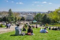 Sacred Heart Sacre Coeur Church in Montmartre Royalty Free Stock Photo