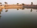 The Sacred Lake of Precinct of Amun-Re. Luxor, Egypt Royalty Free Stock Photo