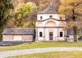 Chapel of the Sacred Mount Calvary of Domodossola on the Mattarella hill, Piedmont, Italy Royalty Free Stock Photo