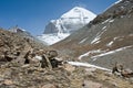 Sacred Mount Kailas in Tibet. Himalayas mountains