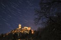 Sacred Mount of Varese, star trails