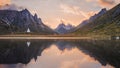 The sacred mountain at dusk