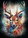 sacred ornamental deer. gnerative ai.