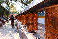 The Sacred prayer wheel at Sarnath