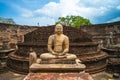 Sacred Quadrangle at Polonnaruwa Ancient city in Sri Lanka Royalty Free Stock Photo