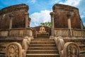 Sacred Quadrangle at Polonnaruwa Ancient city in Sri Lanka Royalty Free Stock Photo