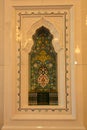 Sacred Quran books in an alcove at a mosque Royalty Free Stock Photo