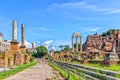 The Sacred Road The Via Sacra, the main road of the Roman forum