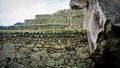 Sacred Rock an important piece of Inca culture of Machu Picchu Peru Royalty Free Stock Photo