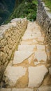 Sacred Rock an important piece of Inca culture of Machu Picchu Peru Royalty Free Stock Photo