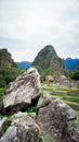 Sacred Rock an important piece of Inca culture of Machu Picchu Peru Royalty Free Stock Photo