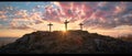 The Sacred Significance of Three Crosses on the Mountain on Good Friday - Mark 7:3