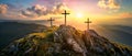 The Sacred Significance of Three Crosses on the Mountain on Good Friday