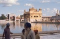 1975. India. The sacred Sikh temple, of Amritsar.