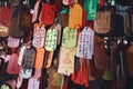 Sacred Small Wooden Plaques With Notes In Kaohsiung Temple