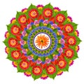 Sacred Sun Lotus mandala