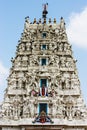 Sacred temple full of sculptures in pushkar