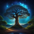 Sacred tree of life fantasy