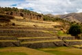 Terraces in Cuzco Sacred valley of Incas in Peru
