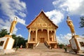 The sacred Wat That Luang, Vientiaine,Laos. Royalty Free Stock Photo