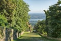 Sacro Monte of Varese or Santa Maria del Monte, Italy. Sacred way that leads to medieval village