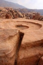 Sacrifice place in ancient Petra, Jordan Royalty Free Stock Photo