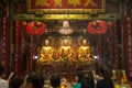 Sacrifice to gods at Dragon Temple Kammalawat, Thailand