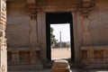 Sacrificial stone in Vishnu's temple in Hampi