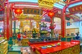 The sacrificial table in Chinese Guanyin Gumiao Temple, Yangon,