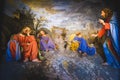 Sacro Monte di Varallo biblical scene representation presepe of Jesus Christ awakens the sleeping disciples