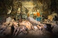 Sacro Monte di Varallo, Piedmont, Italy - a biblical scene representation of a terracotta Jesus Christ surrounded by fierce animal Royalty Free Stock Photo