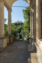 Sacro Monte di Varese, Italy, seen from the 11th chapel. UNESCO site Royalty Free Stock Photo