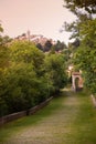 Sacro monte di Varese, Lombardy, Italy. Aerial view Royalty Free Stock Photo